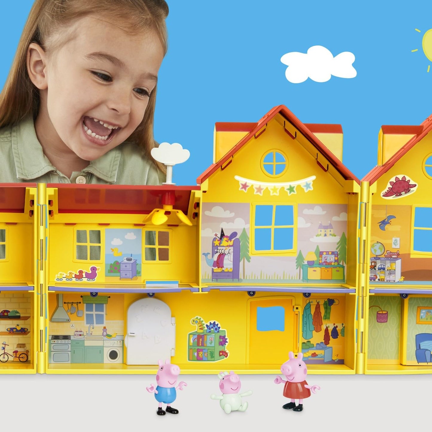Peppa Pig Peppas Large House Playset, 80 cm