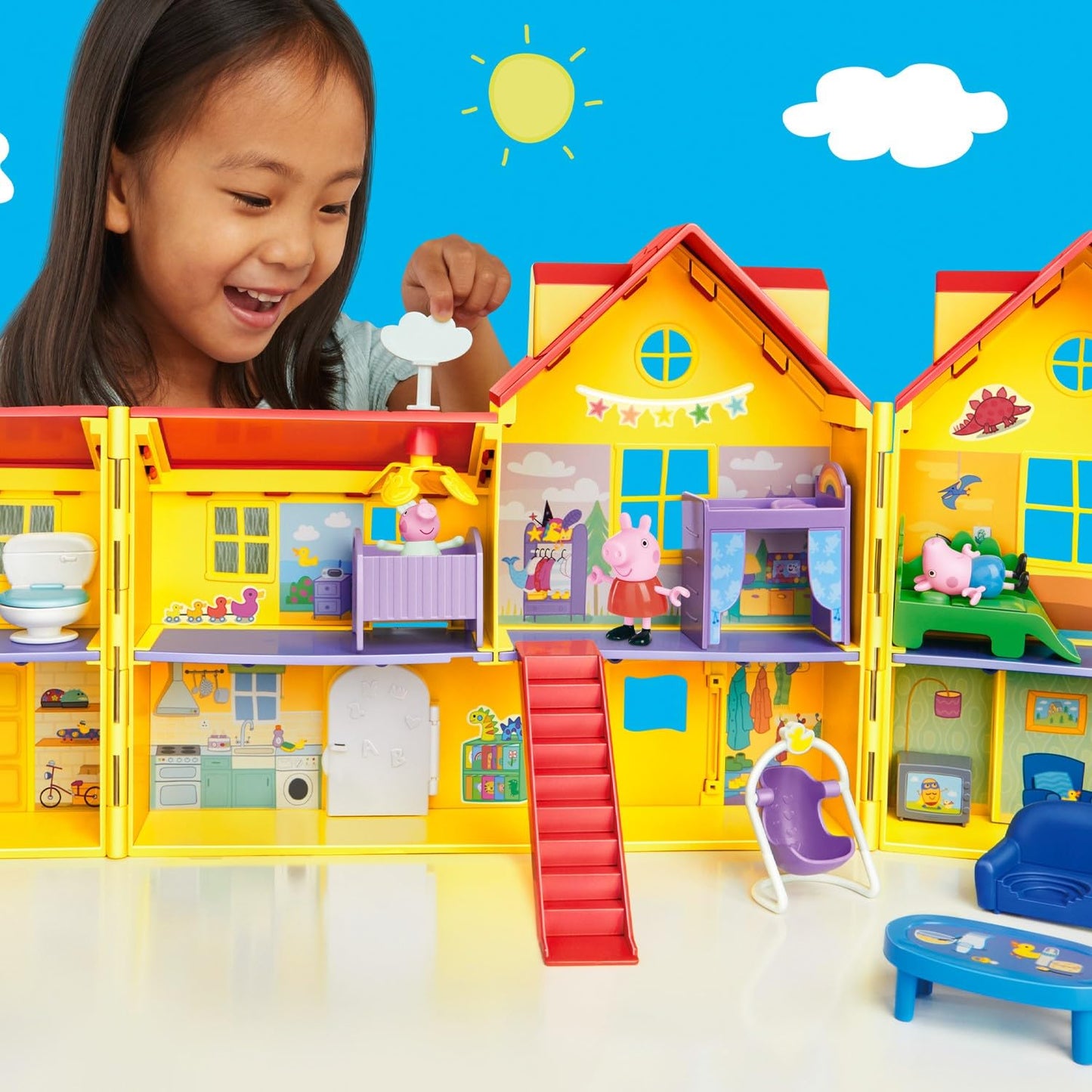 Peppa Pig Peppas Large House Playset, 80 cm