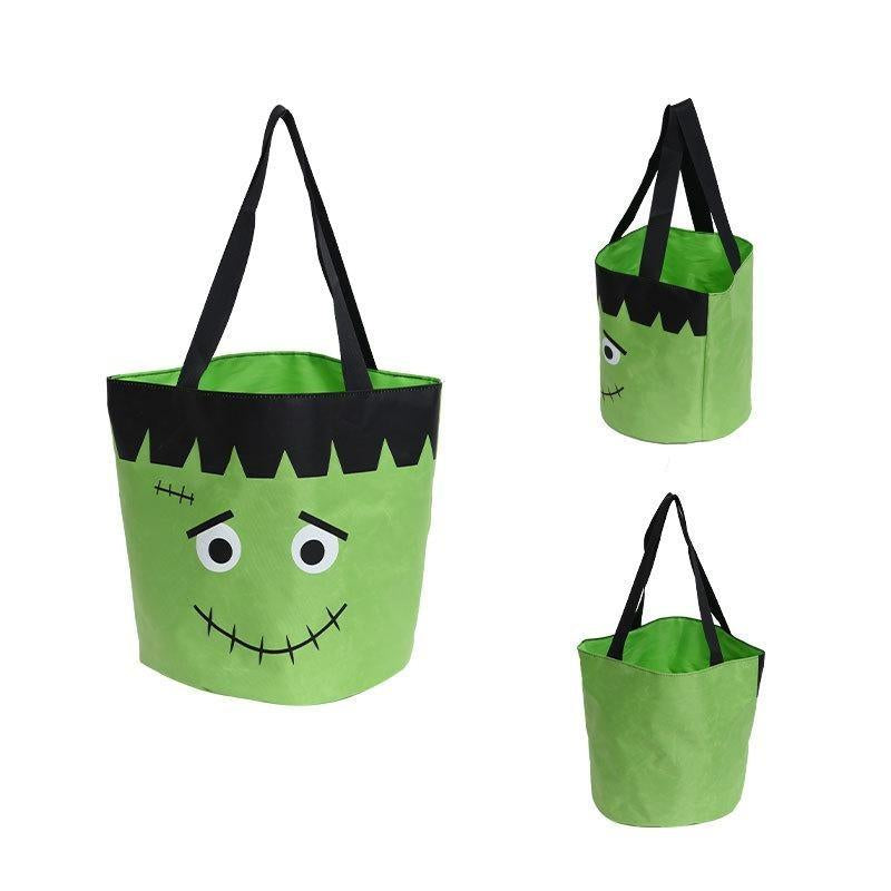 Halloween Candy Bucket with LED Lights Trick or Treat Bags for Kids and Adults Halloween Basket Reusable Night Light Pumpkin Candy Baskets Tote Bags for Kids Party Supplies Gifts