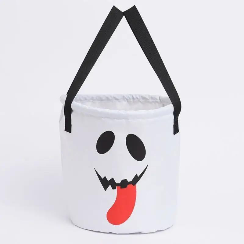 Halloween Candy Bucket with LED Lights Trick or Treat Bags for Kids and Adults Halloween Basket Reusable Night Light Pumpkin Candy Baskets Tote Bags for Kids Party Supplies Gifts