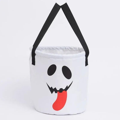 Halloween Candy Bucket with LED Lights Trick or Treat Bags for Kids and Adults Halloween Basket Reusable Night Light Pumpkin Candy Baskets Tote Bags for Kids Party Supplies Gifts