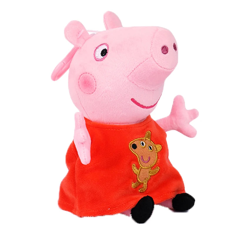 Genuine Peppa Pig 19cm dinosaur Teddy Bear peppa George daddy mammy Plush Toy Boy Girl Birthday Gift Toys Christmas Stuffed Doll