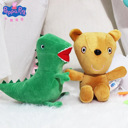 Genuine Peppa Pig 19cm dinosaur Teddy Bear peppa George daddy mammy Plush Toy Boy Girl Birthday Gift Toys Christmas Stuffed Doll