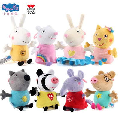 Genuine Peppa Pig 19cm dinosaur Teddy Bear peppa George daddy mammy Plush Toy Boy Girl Birthday Gift Toys Christmas Stuffed Doll