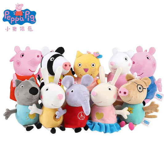 Genuine Peppa Pig 19cm dinosaur Teddy Bear peppa George daddy mammy Plush Toy Boy Girl Birthday Gift Toys Christmas Stuffed Doll