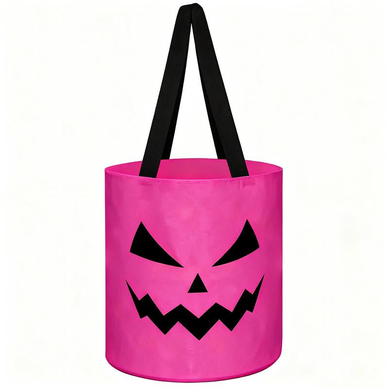 Halloween Candy Bucket with LED Lights Trick or Treat Bags for Kids and Adults Halloween Basket Reusable Night Light Pumpkin Candy Baskets Tote Bags for Kids Party Supplies Gifts