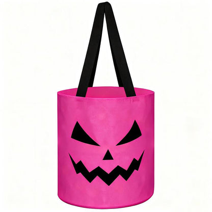 Halloween Candy Bucket with LED Lights Trick or Treat Bags for Kids and Adults Halloween Basket Reusable Night Light Pumpkin Candy Baskets Tote Bags for Kids Party Supplies Gifts